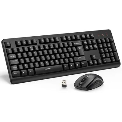 TeckNet Model - Full-Size Wireless Keyboard Mouse Combo - UK Layout TeckNet Model - Full-Size Wireless Keyboard Mouse Combo - UK Layout