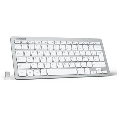 TeckNet Wireless Keyboard - Long Battery Life - UK Layout - Wireless Keyboard TeckNet Wireless Keyboard - Long Battery Life - UK Layout - Wireless Keyboard