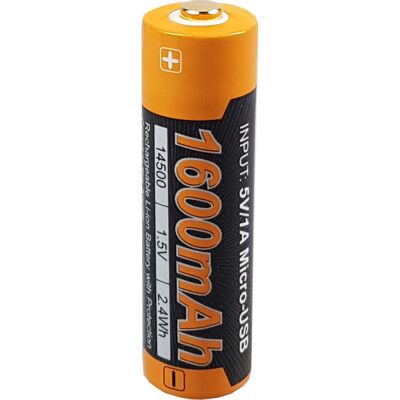 Pile rechargeable USB AA Fenix 1600mAh Pile rechargeable USB AA Fenix 1600mAh