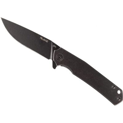 Faca dobrável Ruike P801-SB - Drop Point, Trava de estrutura, Preto Faca dobrável Ruike P801-SB - Drop Point, Trava de estrutura, Preto