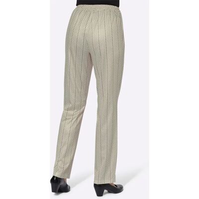 Jerseyhose CLASSIC BASICS - Damen, Gr. 19, beige, gemustert, lang - Hosen Jerseyhose CLASSIC BASICS - Damen, Gr. 19, beige, gemustert, lang - Hosen