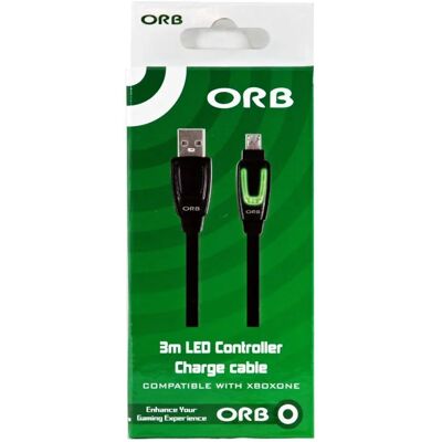 ORB Xbox One - Ladekabel für Controller - 3m - Gaming Zubehör ORB Xbox One - Ladekabel für Controller - 3m - Gaming Zubehör