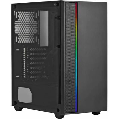 Spire Schwarzes RGB Gaming PC-Gehäuse - Computer Case Spire Schwarzes RGB Gaming PC-Gehäuse - Computer Case