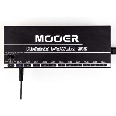 Mooer Macro Power S12 - Alimentation pour pédales - Publicité Mooer Macro Power S12 - Alimentation pour pédales - Publicité