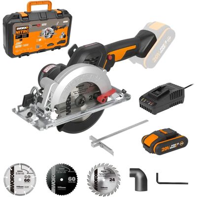 WORX WX531 Cordless Brushless Circular Saw - Compact 46mm WORX WX531 Cordless Brushless Circular Saw - Compact 46mm