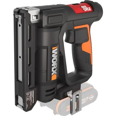 WORX Bezprzewodowa nitownica WX843.9 - NailForce, czarno-pomarańczowa WORX Bezprzewodowa nitownica WX843.9 - NailForce, czarno-pomarańczowa