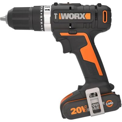 Worx WX370.1 Taladro inalámbrico - 20V, 50Nm, LED Worx WX370.1 Taladro inalámbrico - 20V, 50Nm, LED