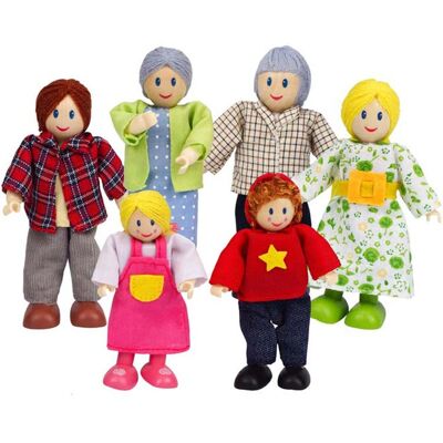Hape E3500 Familien Spielzeug - Holzpuppen für Kinder 3+ Hape E3500 Familien Spielzeug - Holzpuppen für Kinder 3+