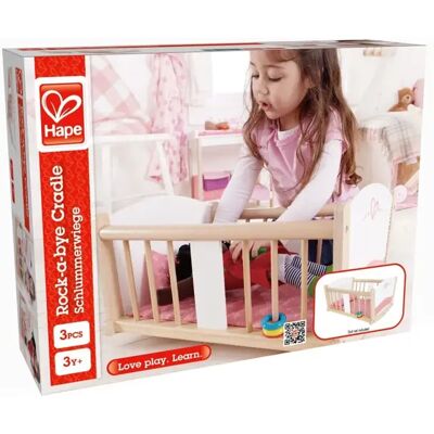 Hape Javorowa Kołyska dla lalek - Kreatywna zabawa dla dzieci Hape Javorowa Kołyska dla lalek - Kreatywna zabawa dla dzieci