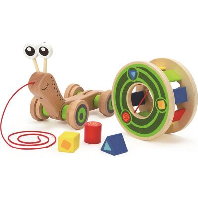 Hape Schiebe- & Ziehspielzeug - Schnecke mit Blöcken & Sortierer - Baby Geschenk Hape Schiebe- & Ziehspielzeug - Schnecke mit Blöcken & Sortierer - Baby Geschenk