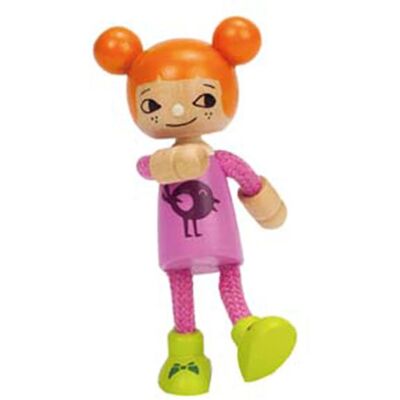 Bambola in legno Hape E3509 - Figura pieghevole per bambini Bambola in legno Hape E3509 - Figura pieghevole per bambini