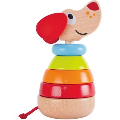 Hape Luonnollinen puinen sateenkaari pinottava lelu - Oppimispeli lapsille Hape Luonnollinen puinen sateenkaari pinottava lelu - Oppimispeli lapsille