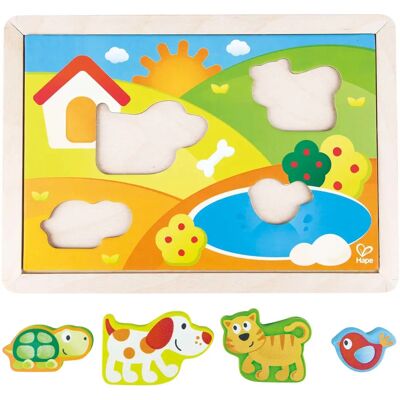 Hape E1601 Puzzle - 12 Tier Kinderpuzzle Hape E1601 Puzzle - 12 Tier Kinderpuzzle