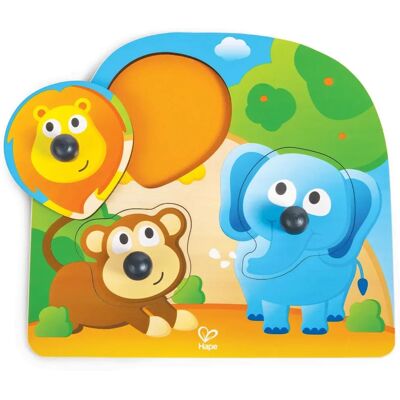 Hape Dschungel Tier Puzzle mit Großen Nasen - Puzzle Hape Dschungel Tier Puzzle mit Großen Nasen - Puzzle