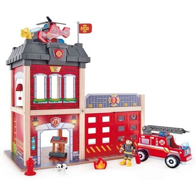 Hape E3023 Houten Brandweerpost - Rollenspel Speelgoed Hape E3023 Houten Brandweerpost - Rollenspel Speelgoed
