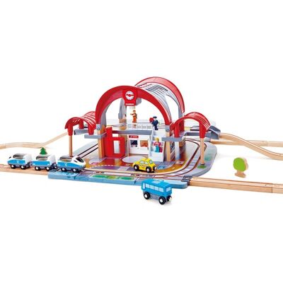 Hape Storstadsstation - Tågstation set med ljus och ljud Hape Storstadsstation - Tågstation set med ljus och ljud