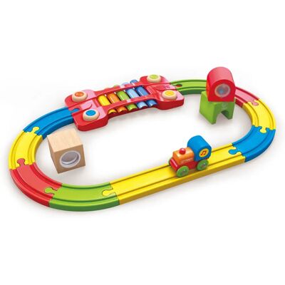 Hape Sensory Railway - Wooden Toy Train Set for Kids Hape Sensory Railway - Wooden Toy Train Set for Kids