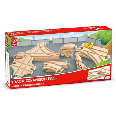 Set di espansione binari in legno naturale - Incroci a T, deviatoi Set di espansione binari in legno naturale - Incroci a T, deviatoi