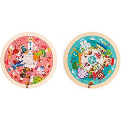 Hape Puzzle - Berufspuzzle beidseitig aus Holz - 20 Teile Hape Puzzle - Berufspuzzle beidseitig aus Holz - 20 Teile