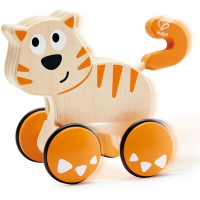 Hape E0363 Juguete de empujar y tirar - Andador de madera para bebé Hape E0363 Juguete de empujar y tirar - Andador de madera para bebé