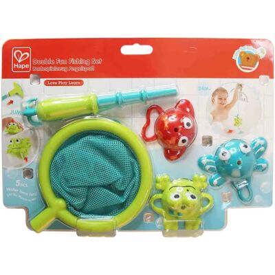 Hape E0214 Bath Toy Set - Fish, Net & Rod - Bath Playset Hape E0214 Bath Toy Set - Fish, Net & Rod - Bath Playset