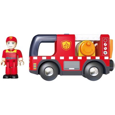 Camion dei Pompieri Hape - Motore Antincendio - Luce e Suono - Modello E3737 Camion dei Pompieri Hape - Motore Antincendio - Luce e Suono - Modello E3737