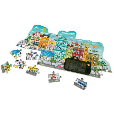 Hape Stadslandschap Puzzel - 49 Stukken voor Kinderen Hape Stadslandschap Puzzel - 49 Stukken voor Kinderen