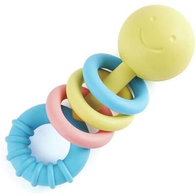 Hape Giocattolo Sonaglio con Anelli - Stimolante da Masticare Hape Giocattolo Sonaglio con Anelli - Stimolante da Masticare