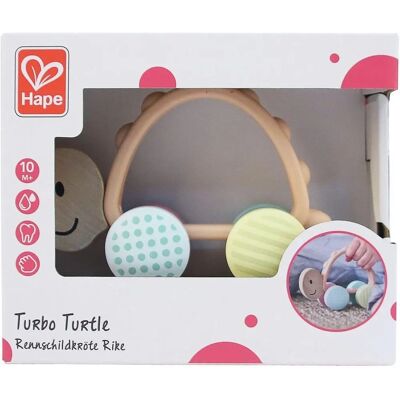 Hape Turbo Schildpad - Rammelaar voor 10+ maanden Hape Turbo Schildpad - Rammelaar voor 10+ maanden