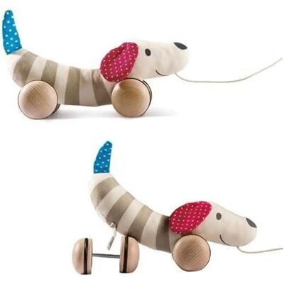 HAPE Hugo Zieh-Hund - Bunt Holzspielzeug für Kinder HAPE Hugo Zieh-Hund - Bunt Holzspielzeug für Kinder