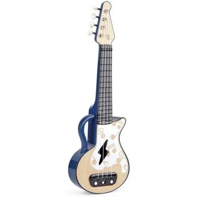 Hape E0625 Ukulélé Électrique Bleu - Jouet Musical - Publicité Hape E0625 Ukulélé Électrique Bleu - Jouet Musical - Publicité