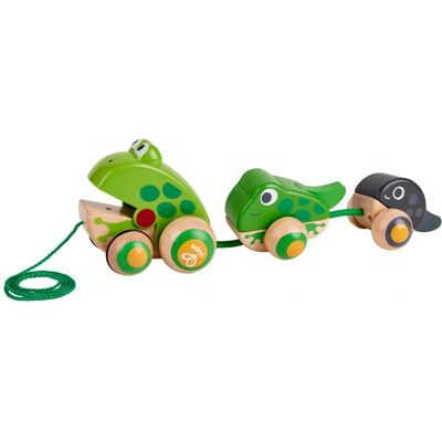 Hape Nachzieh-Frosch-Familie Lernspielzeug Hape Nachzieh-Frosch-Familie Lernspielzeug
