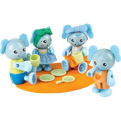 Hape Elephant Family Educational Toy - Toy Playset Hape Elephant Family Educational Toy - Toy Playset