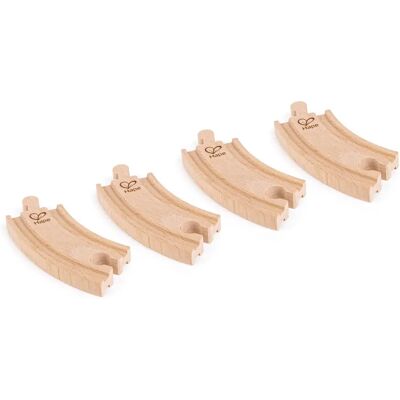 Hape Gebogene Holz-Eisenbahn-Schienen - Lernspielzeug Hape Gebogene Holz-Eisenbahn-Schienen - Lernspielzeug