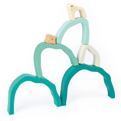 Hape E0490 Jouet empilable d’ours polaire - Blocs de construction pour enfants Hape E0490 Jouet empilable d’ours polaire - Blocs de construction pour enfants