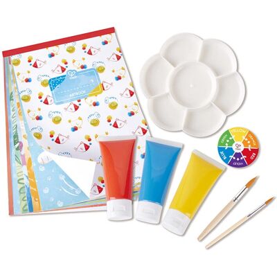 Hape E1069 Jouet d'art et d'artisanat - Peinture mélange de couleurs - 16 pcs Hape E1069 Jouet d'art et d'artisanat - Peinture mélange de couleurs - 16 pcs