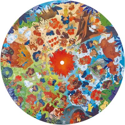 Hape E1638 Puzzel - 102 Stukken - Prehistorisch Kinderspel Hape E1638 Puzzel - 102 Stukken - Prehistorisch Kinderspel