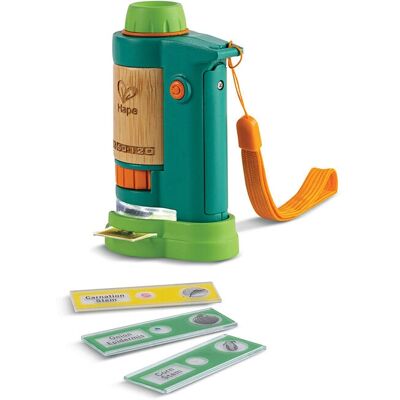 Microscope Portable Hape E5583 - Jouet Éducatif pour Enfants - Publicité Microscope Portable Hape E5583 - Jouet Éducatif pour Enfants - Publicité