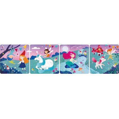 Hape Fairyland Puzzle - 4-in-1 Geschichten Spiel Hape Fairyland Puzzle - 4-in-1 Geschichten Spiel
