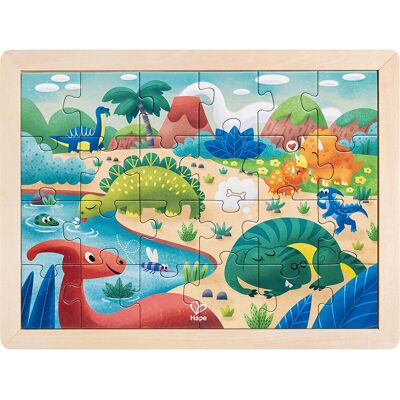 Hape E1641 Puzzel Dino - 26-delig Houten Dino Puzzel voor Kinderen Hape E1641 Puzzel Dino - 26-delig Houten Dino Puzzel voor Kinderen