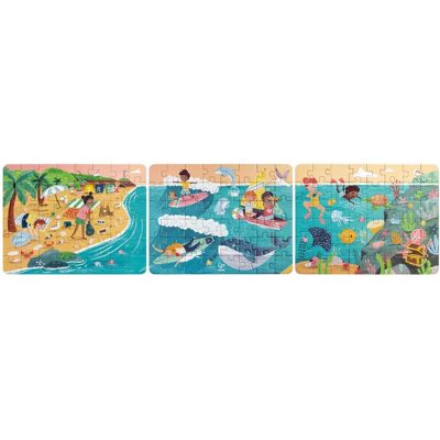 Hape Oceaan Vrienden Puzzel - 3-in-1 educatief Hape Oceaan Vrienden Puzzel - 3-in-1 educatief