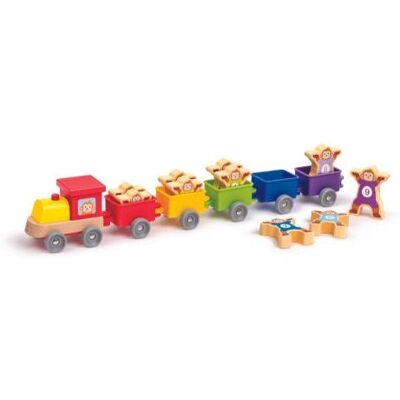 Hape E1075 Spielzeugauto - Bunte Affen & Zug Hape E1075 Spielzeugauto - Bunte Affen & Zug