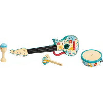 Hape Ensemble Ukulélé 4 en 1 - Jouet musical - Publicité Hape Ensemble Ukulélé 4 en 1 - Jouet musical - Publicité