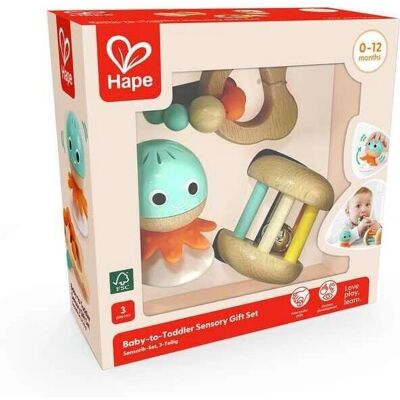 Hape - Baby til Småbarn Sensorisk Gavesett - Gavesett Hape - Baby til Småbarn Sensorisk Gavesett - Gavesett