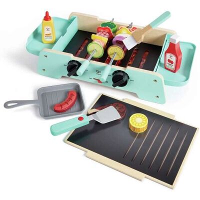 Hape - Sizzling Griddle & Grill BBQ - Interaktywny Zestaw do Zabawy dla Dzieci Hape - Sizzling Griddle & Grill BBQ - Interaktywny Zestaw do Zabawy dla Dzieci