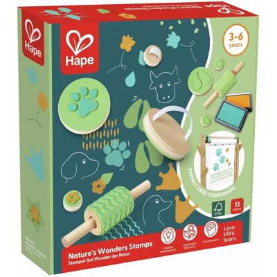 HAPE Mehrfarbige Naturstempel - Pädagogisches Spielzeug HAPE Mehrfarbige Naturstempel - Pädagogisches Spielzeug