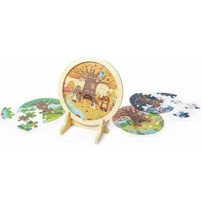 Hape 4 Seizoenen Laag Puzzel - Educatief Puzzel voor Kinderen Hape 4 Seizoenen Laag Puzzel - Educatief Puzzel voor Kinderen
