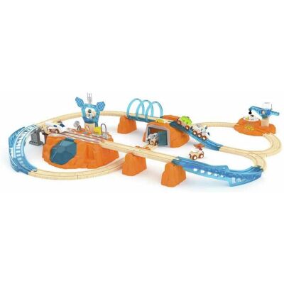 Set de train d'exploration Mars Hape - 48 pièces, multicolore, lumière et son Set de train d'exploration Mars Hape - 48 pièces, multicolore, lumière et son