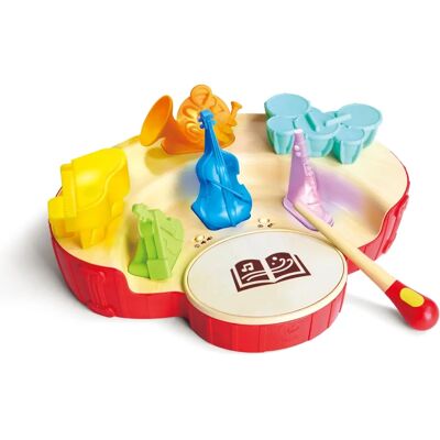 Hape Kleines Orchester Dirigent - Pädagogisches Holzmusikinstrument für Kinder 3+ Hape Kleines Orchester Dirigent - Pädagogisches Holzmusikinstrument für Kinder 3+