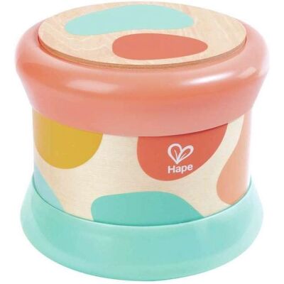 HAPE Tambour pour bébé - Corail, Jouet musical dès 6 mois HAPE Tambour pour bébé - Corail, Jouet musical dès 6 mois